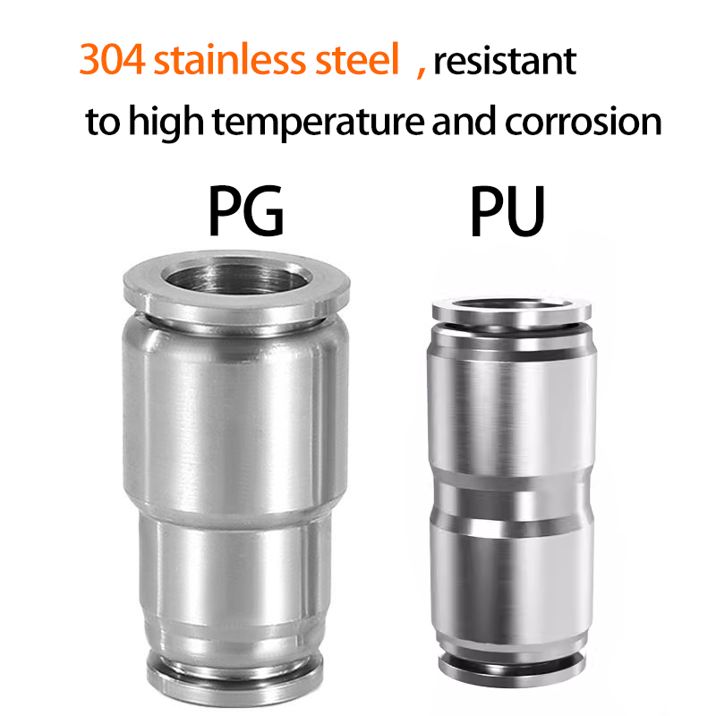 Compression Fitting Brass - Connecteur rapide pneumatique en métal en