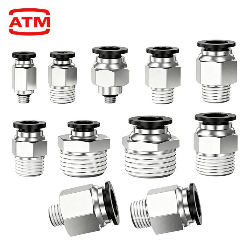Compression Fitting Brass - Raccords pneumatiques PC pour tuyaux et