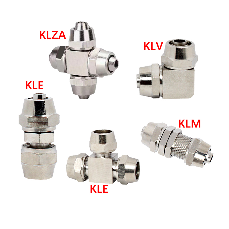 Compression Fitting Brass - KLV KLE KLZA KLU raccord pneumatique